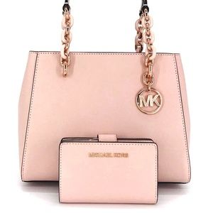 2PCS Michael Kors Sofia Medium Tote Wallet Set